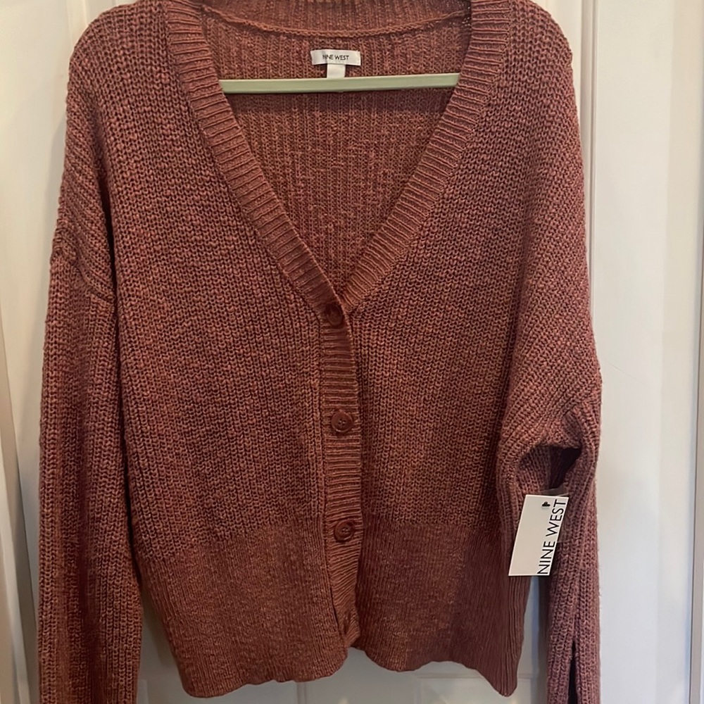 Cardigan sweater, v neck